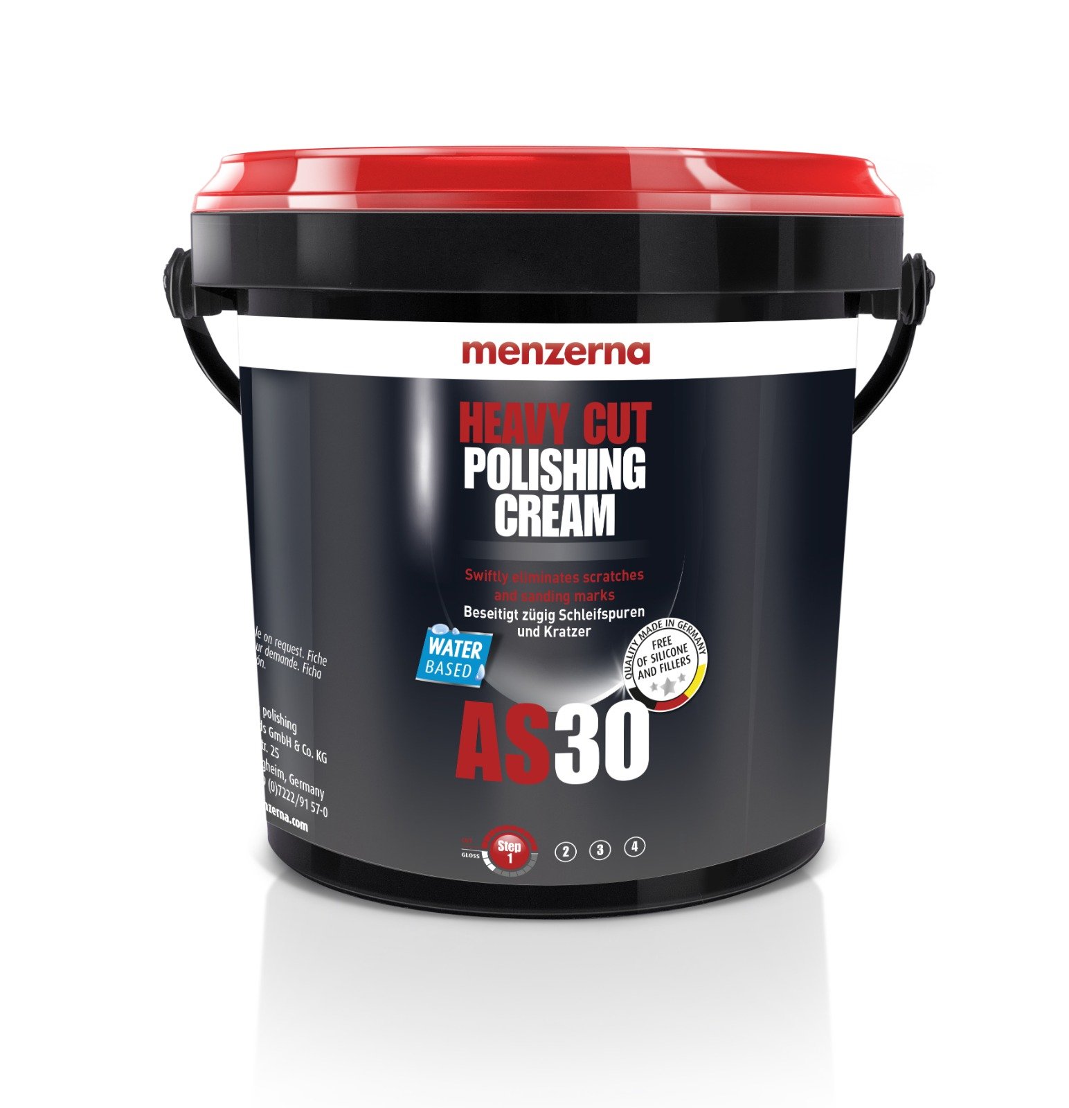 Menzerna AS 30 Heavy Cut Polishing Cream | Overspray & Sanding Mark Removal